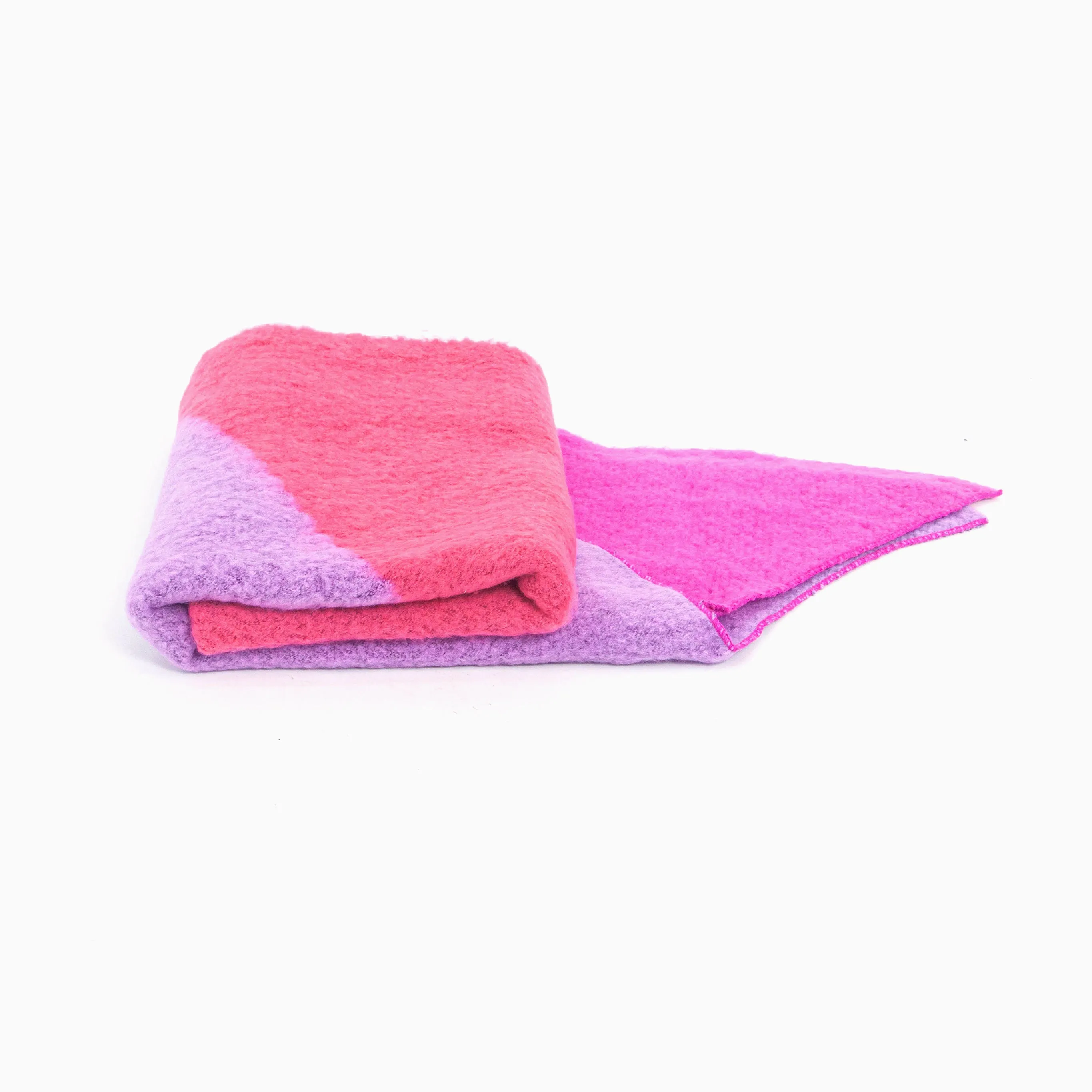 Nora Heavyweight Scarf - Pink/Lilac, Colour Block