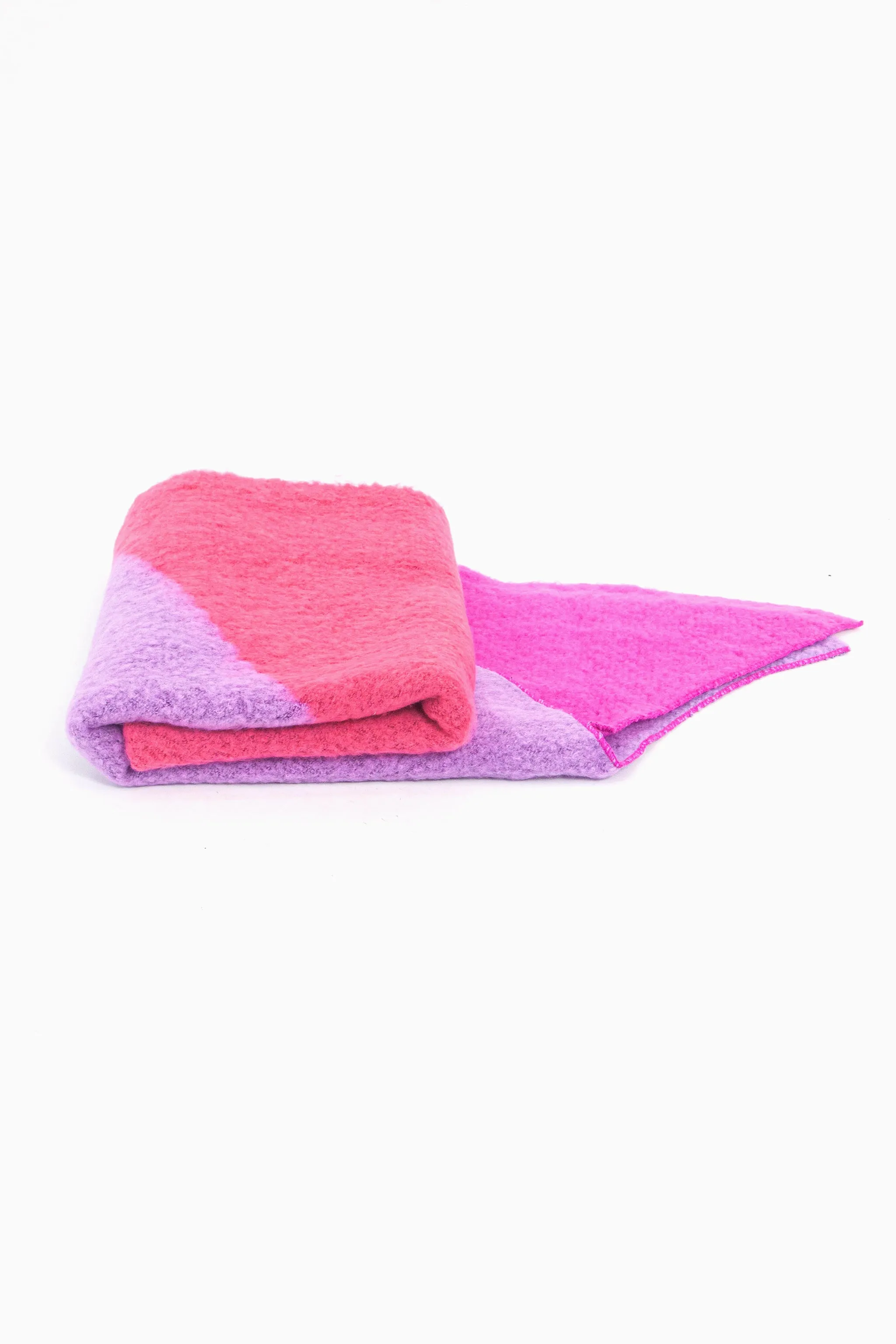 Nora Heavyweight Scarf - Pink/Lilac, Colour Block