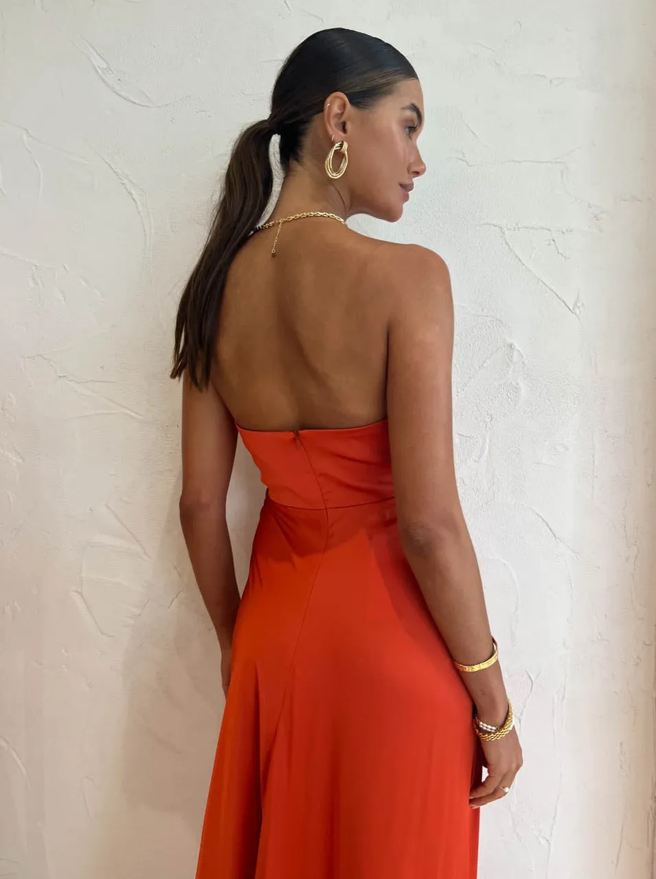 One Fell Swoop Tellus Maxi Dress in Burnt Orange