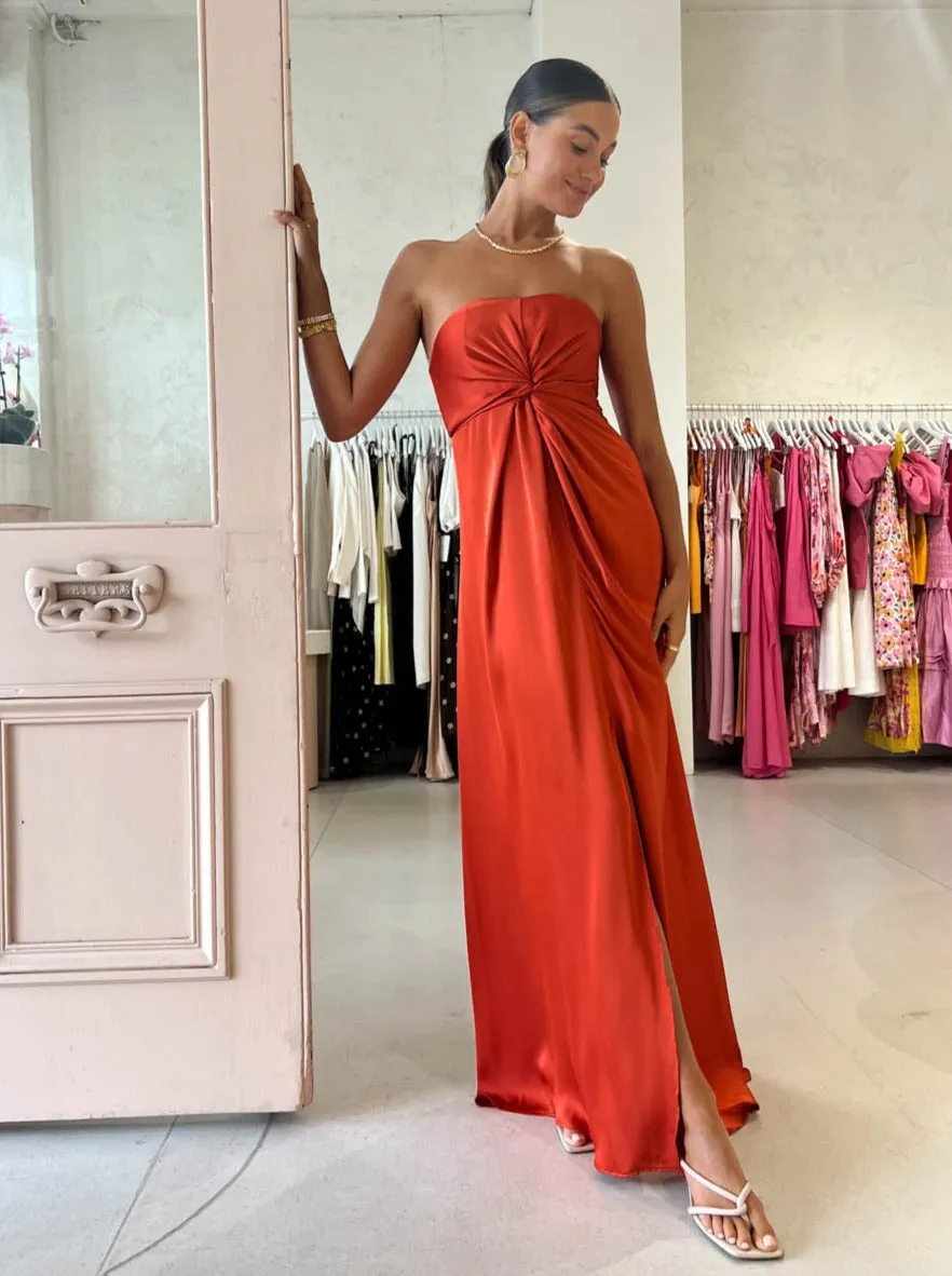 One Fell Swoop Tellus Maxi Dress in Burnt Orange