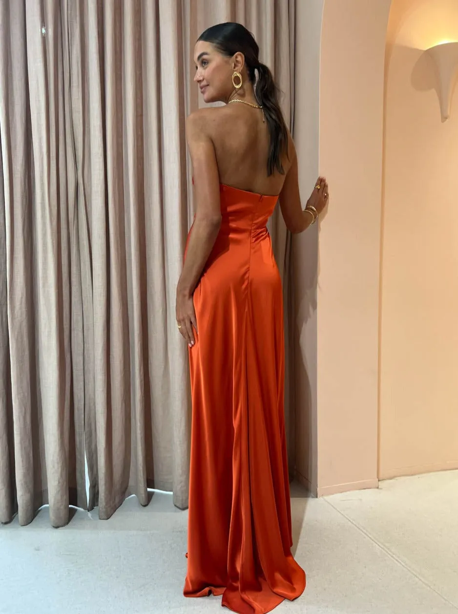 One Fell Swoop Tellus Maxi Dress in Burnt Orange