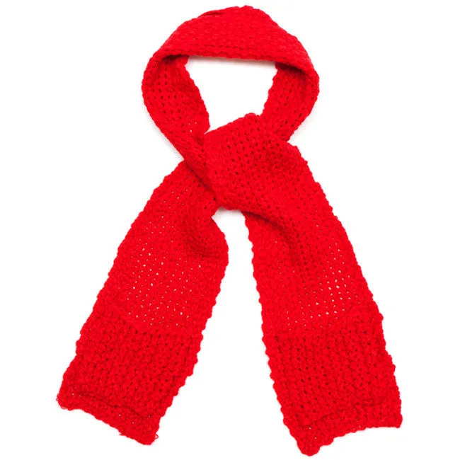 Oobi red pocket scarf