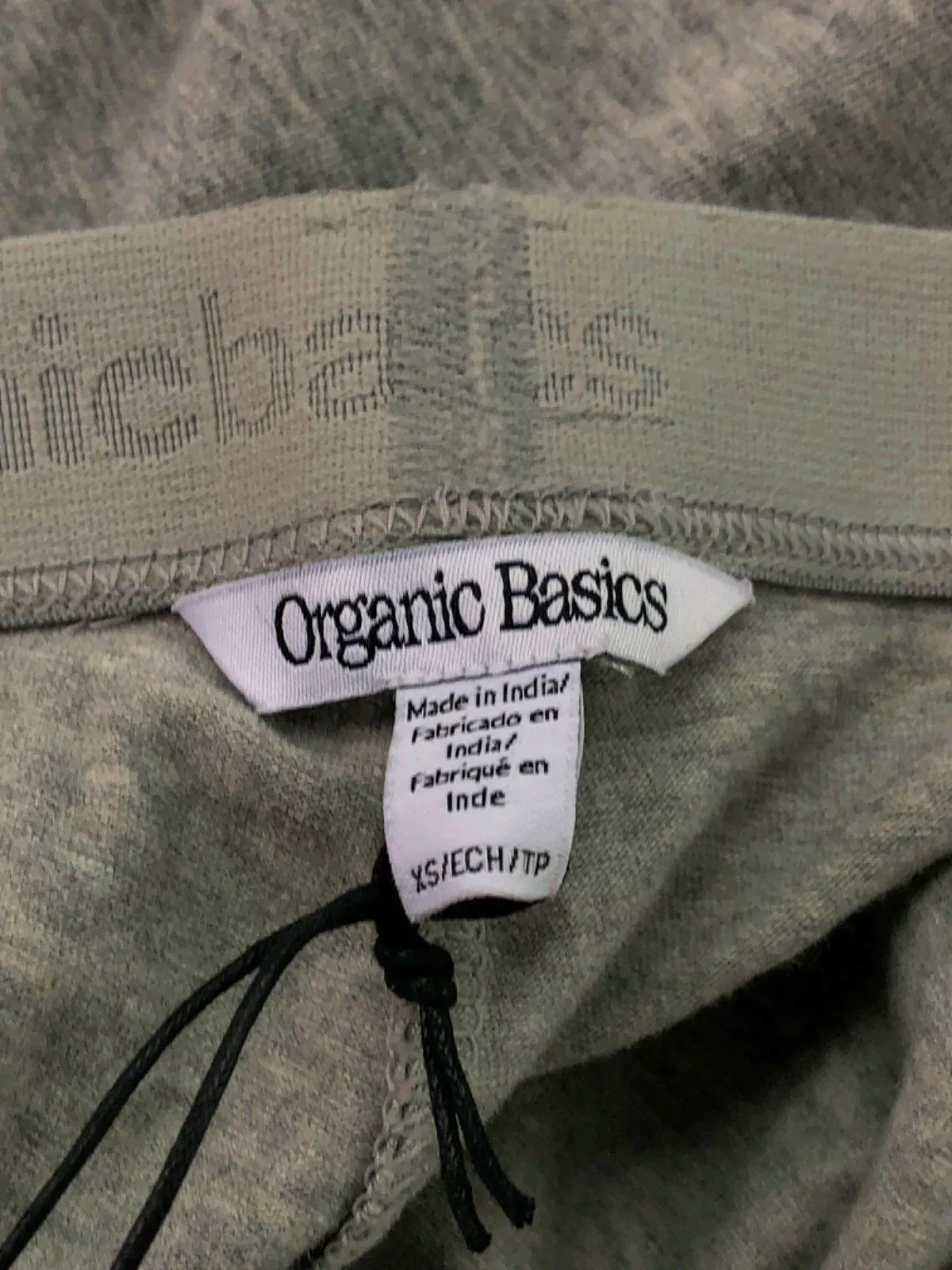 Organic Basics Grey Organic Cotton Lounge Trousers UK XS