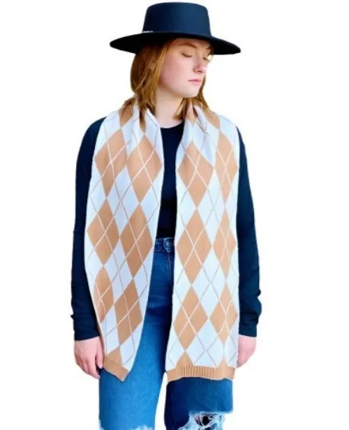 Our Gal Patterned Knit Scarf