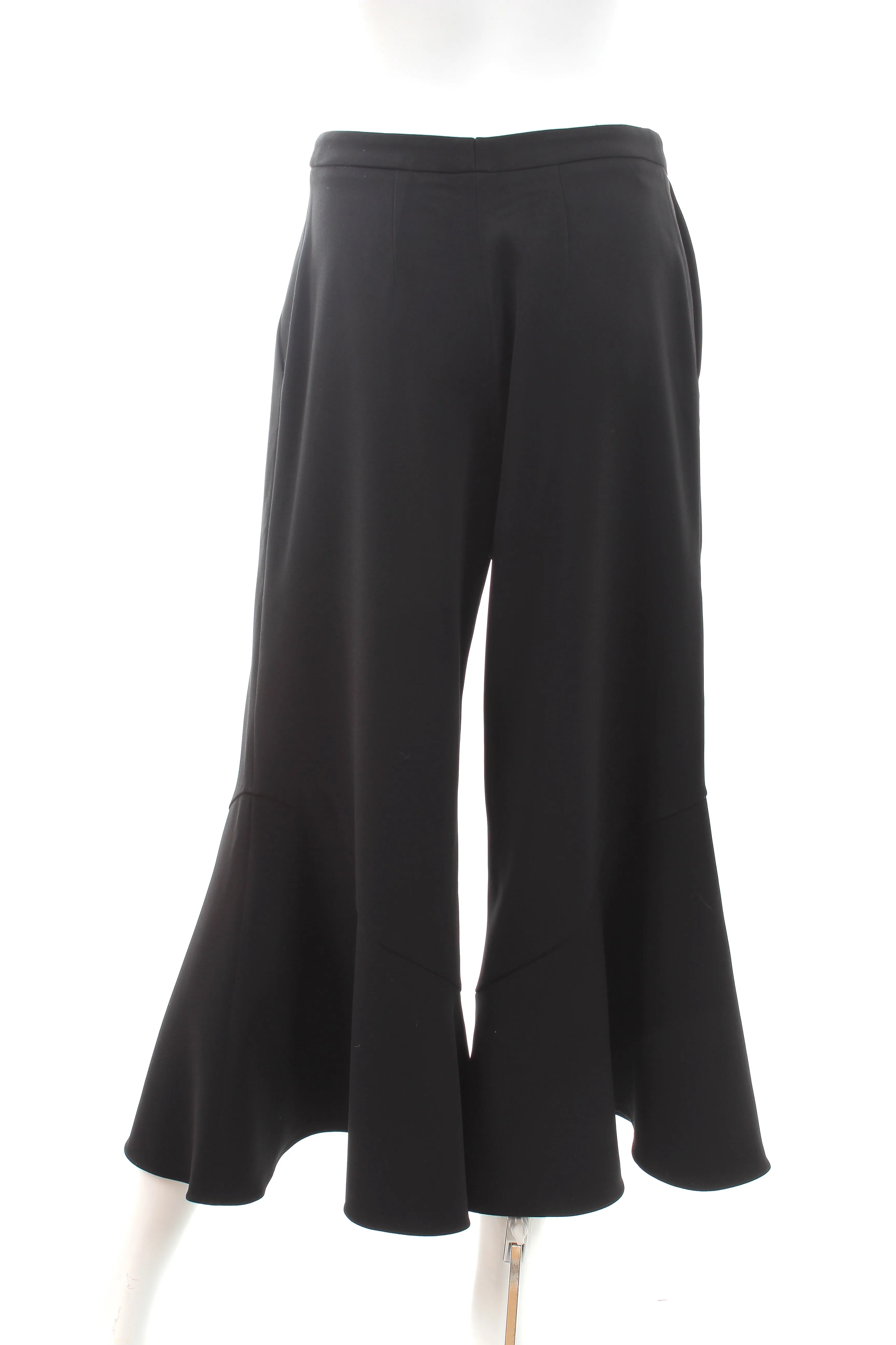 Peter Pilotto Ruffled-Hem Crepe Trousers