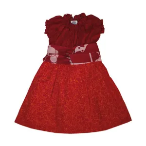 Pink Butterfly Nico Baby and Girls Dress - Red and Pink