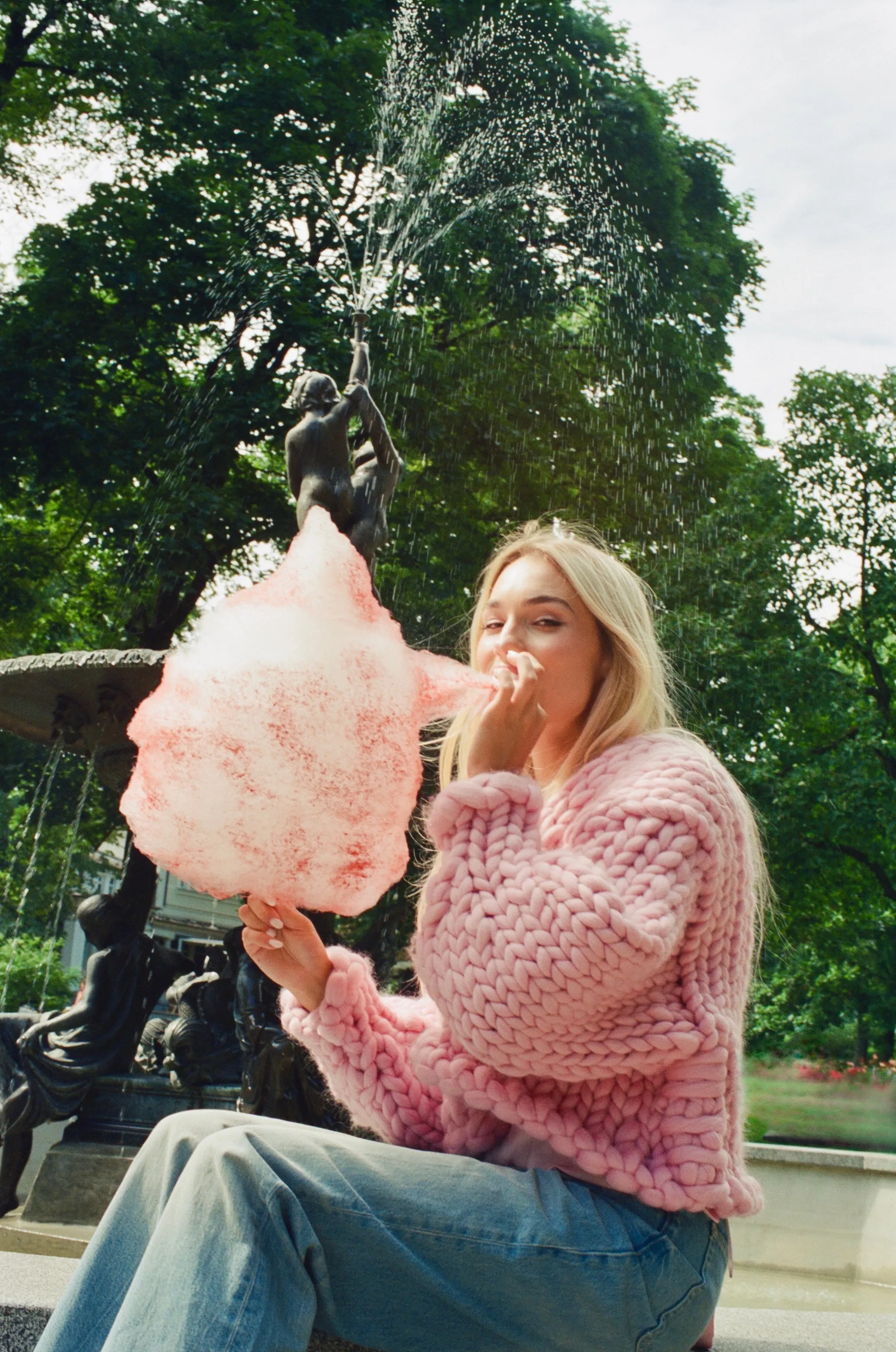 Pink Colossal Knit Cardigan