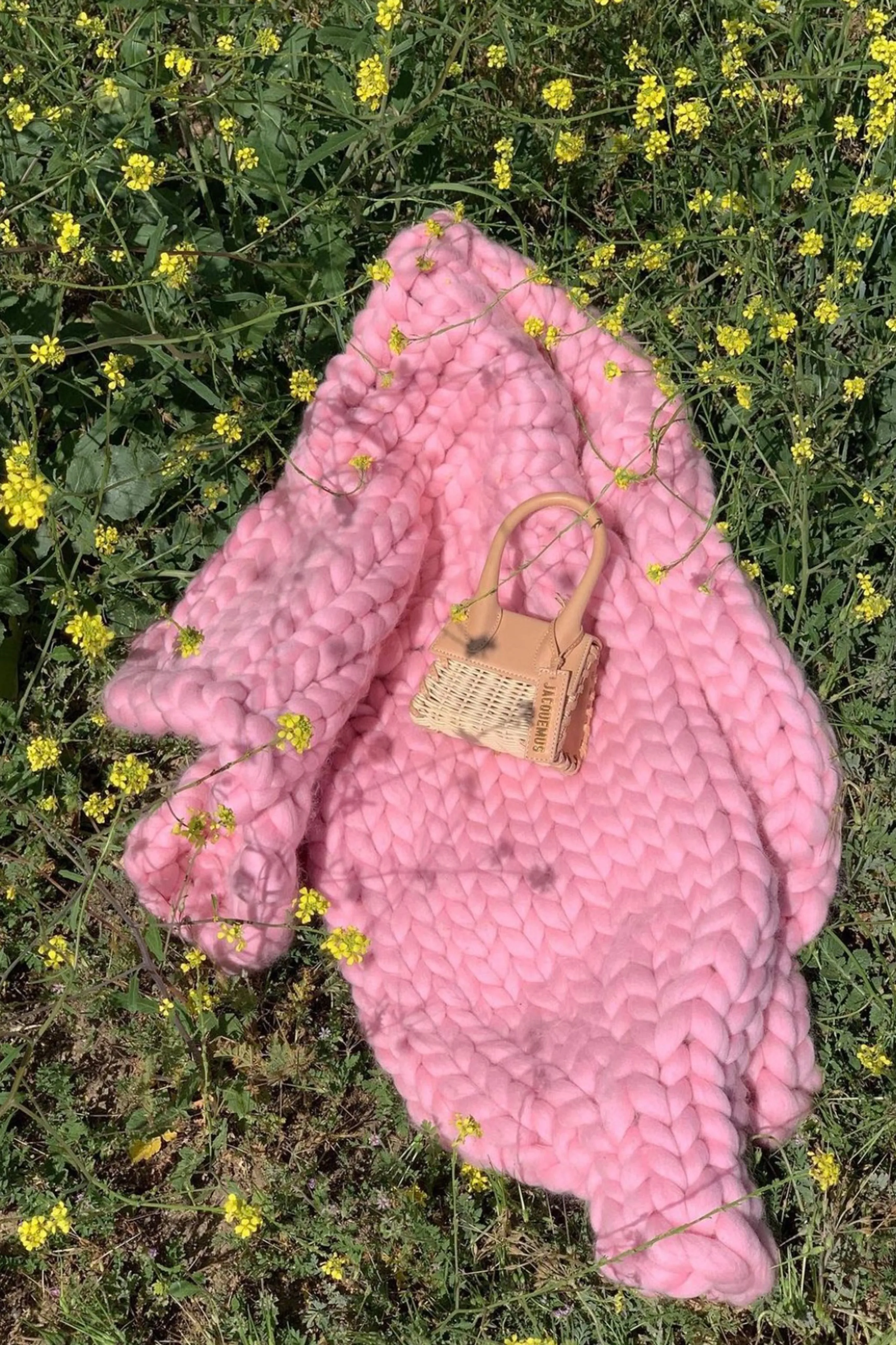 Pink Colossal Knit Cardigan