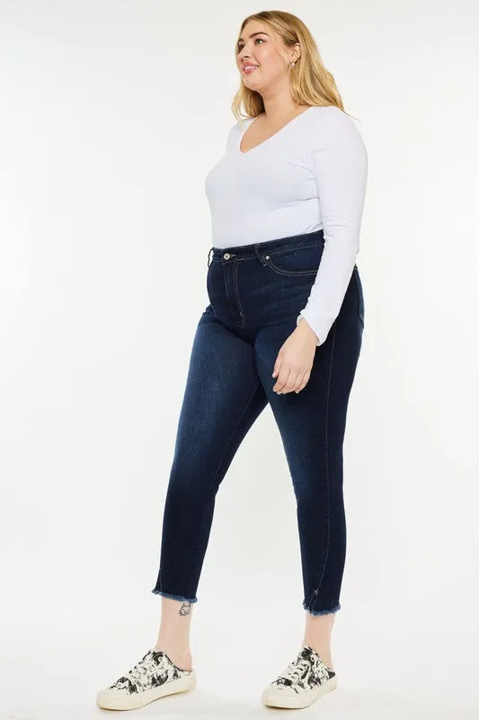 Plus High Rise Ankle Skinny Jeans