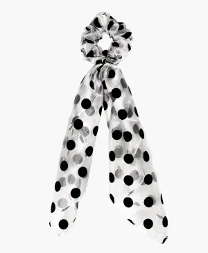 Polka Dot Scarf Scrunchie