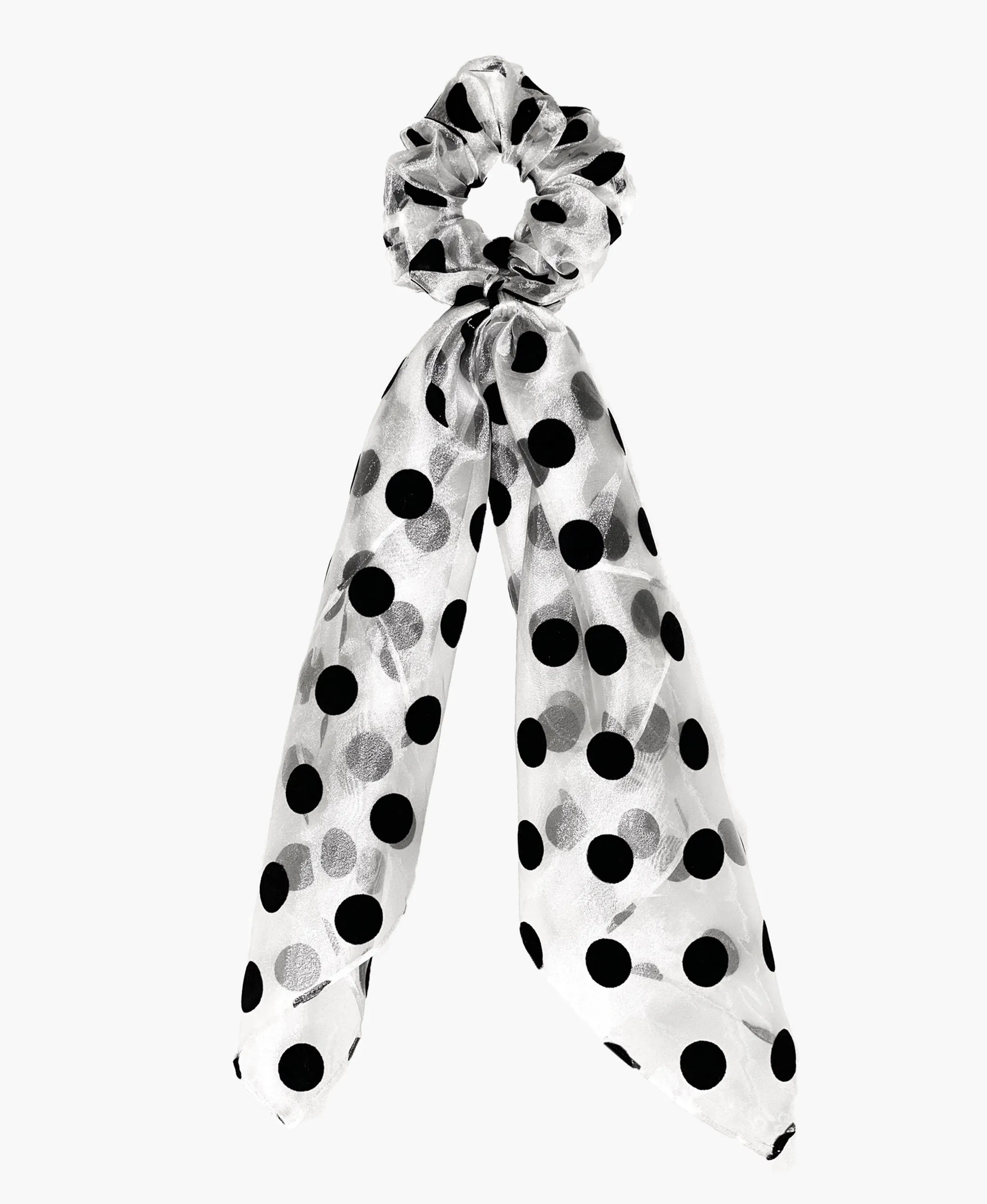 Polka Dot Scarf Scrunchie