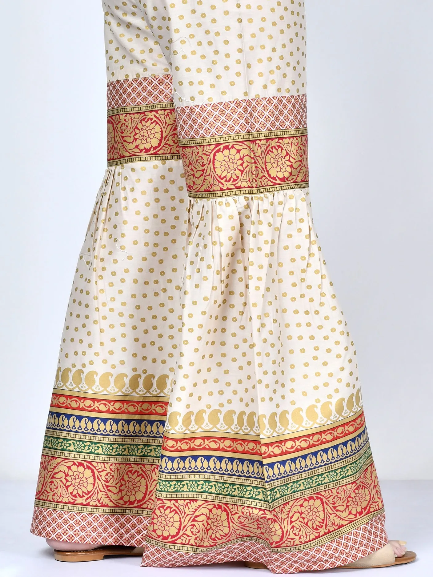 Printed Cambric Gharara