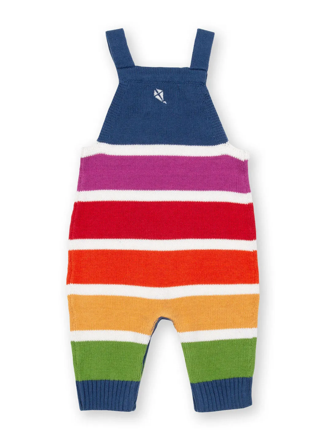 Rainbow knit dungarees