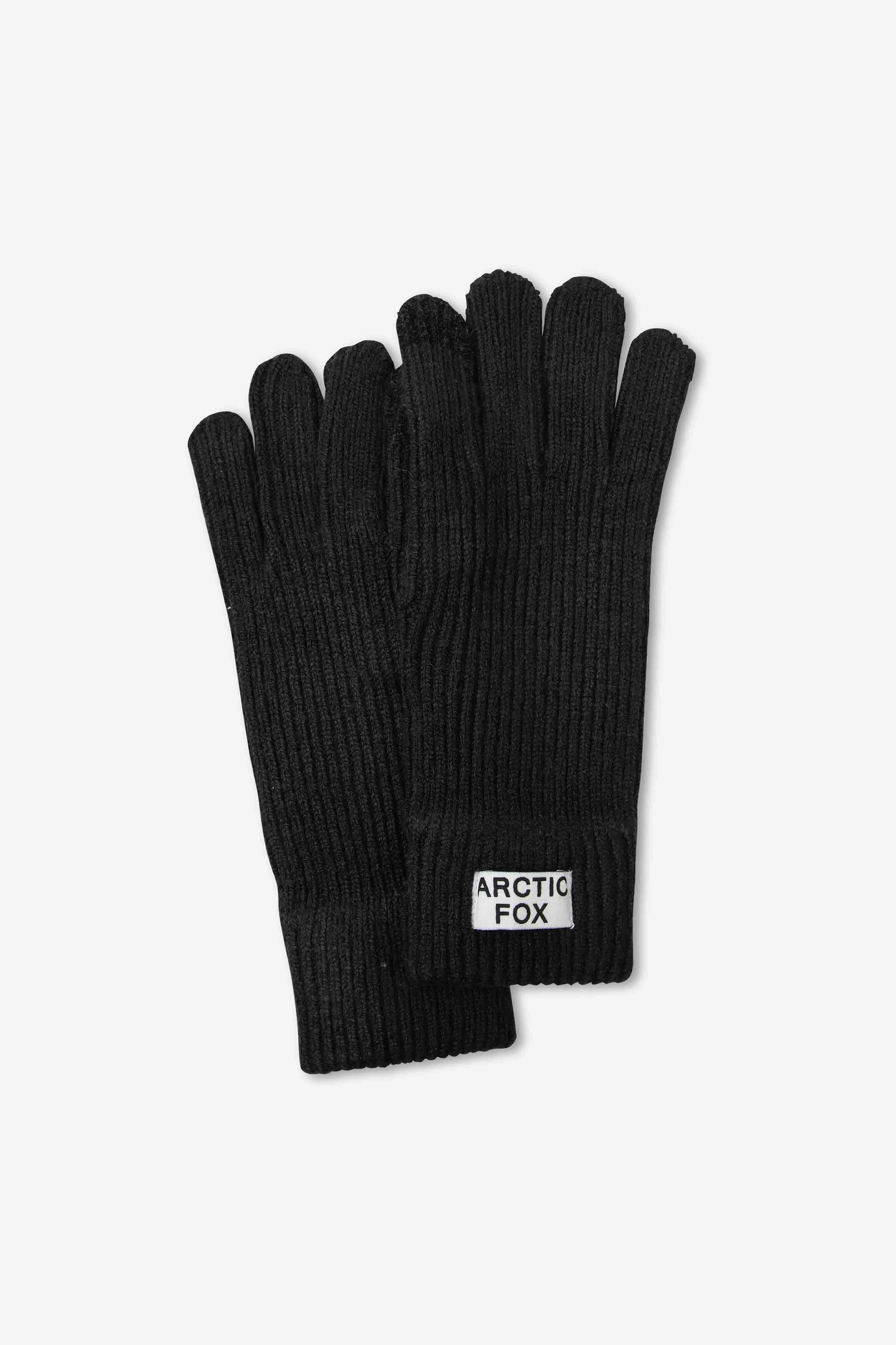 Recycled Knit Gloves | Black Onyx - AW24