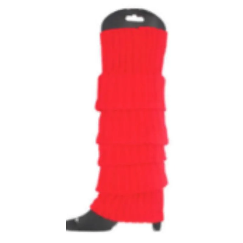 Red Chunky Knit Leg Warmer