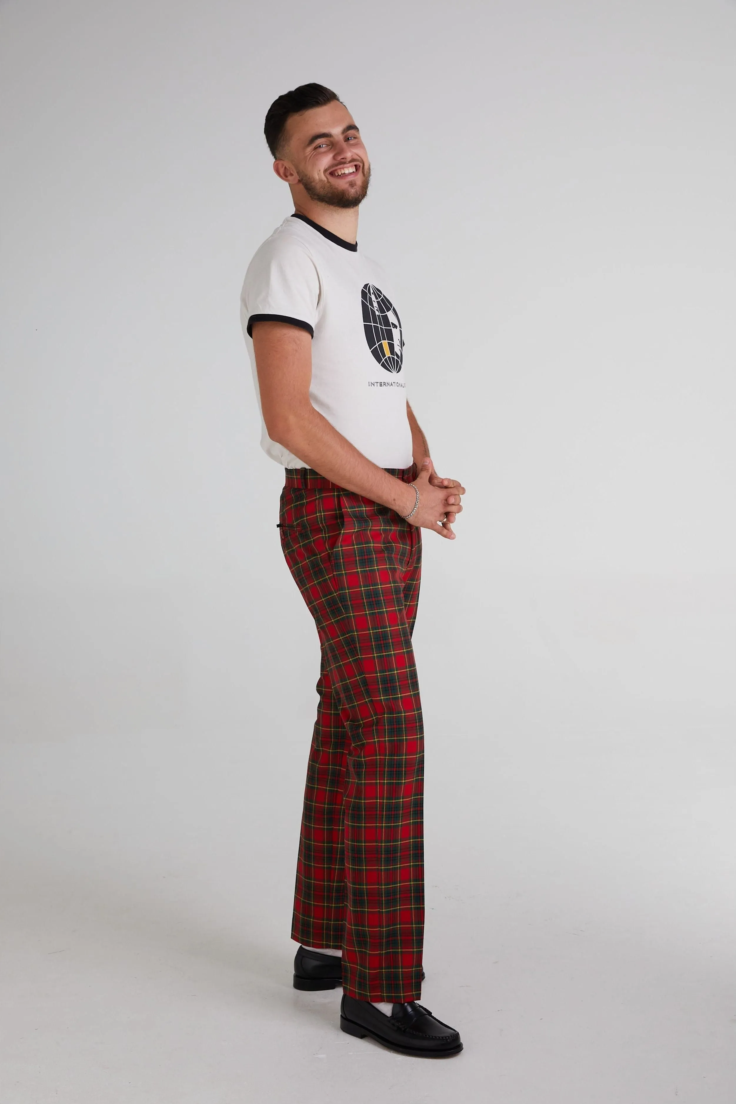 Relco - Sta Press Red Tartan - Trousers