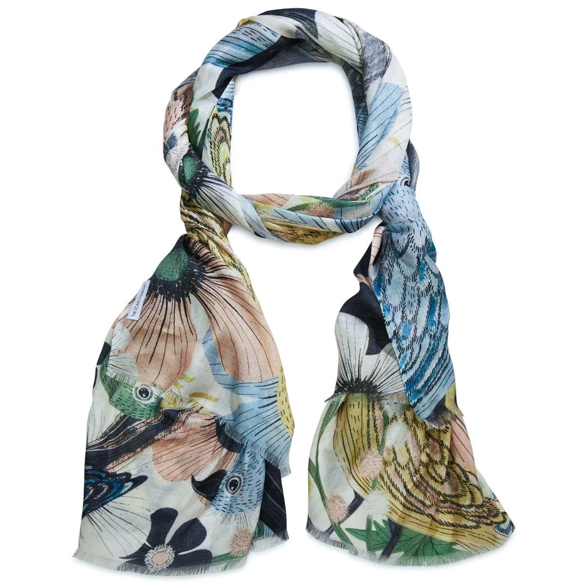 Reva Birds Print Scarf