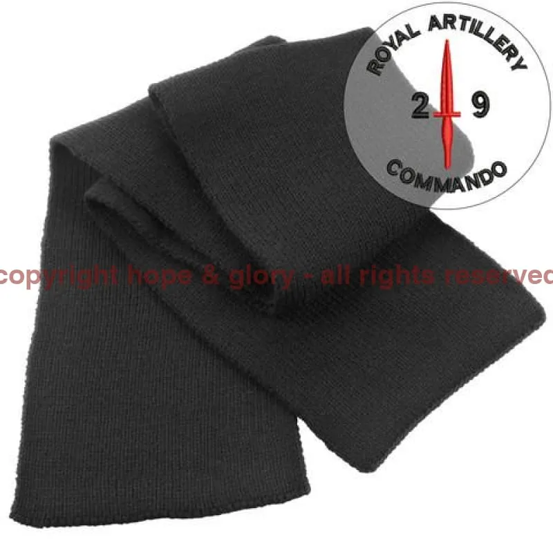 Royal Artillery 29 Commando Heavy Knit Scarf