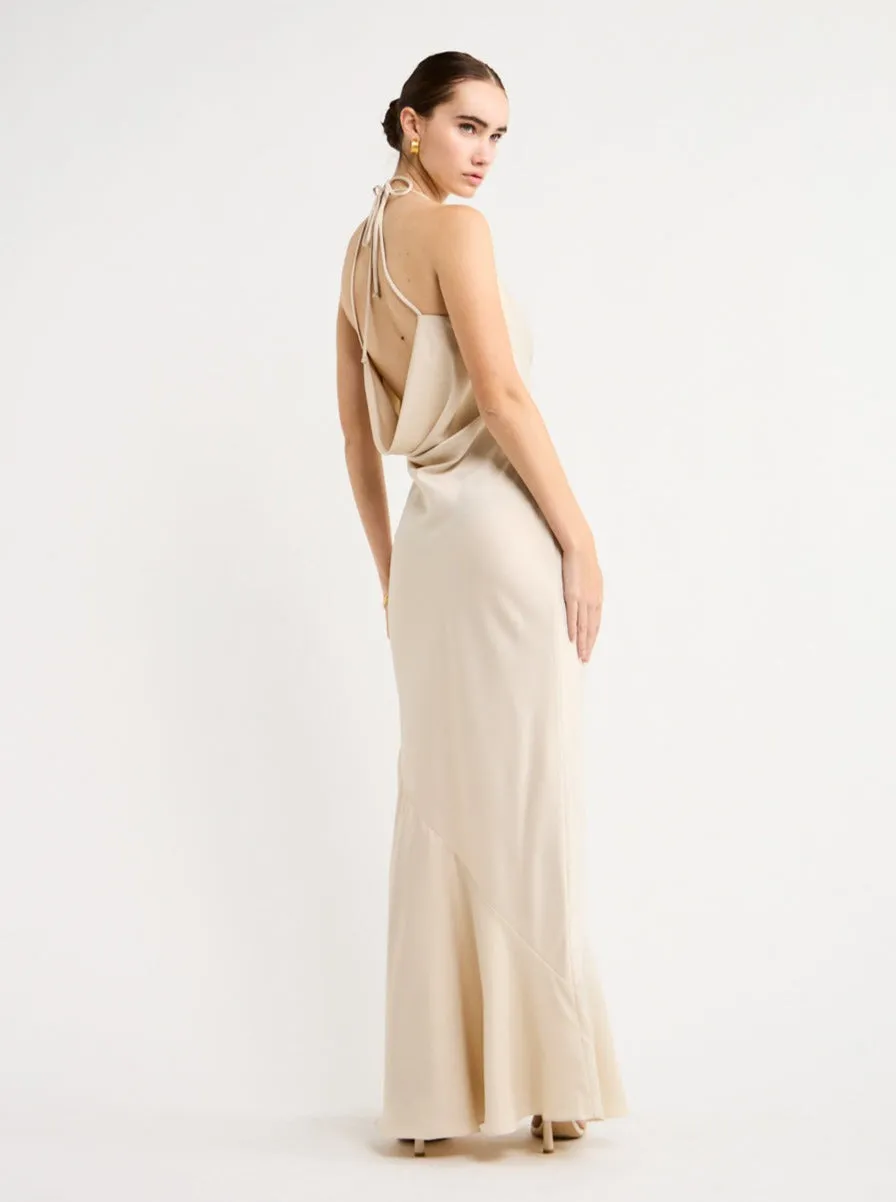 Rumer Iluka Cowl Gown in Cream