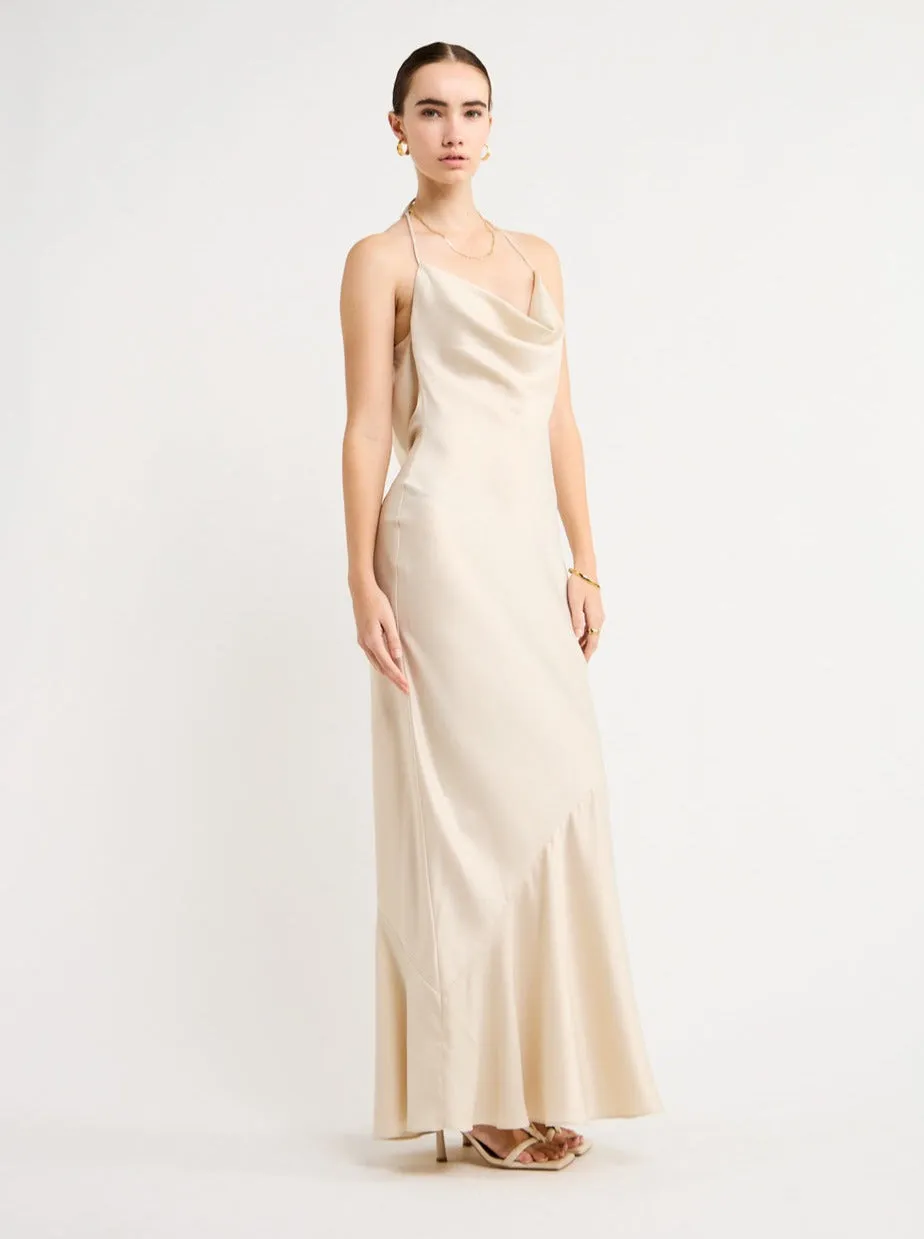 Rumer Iluka Cowl Gown in Cream