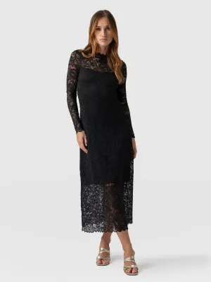 Runway Lace Dress - Black