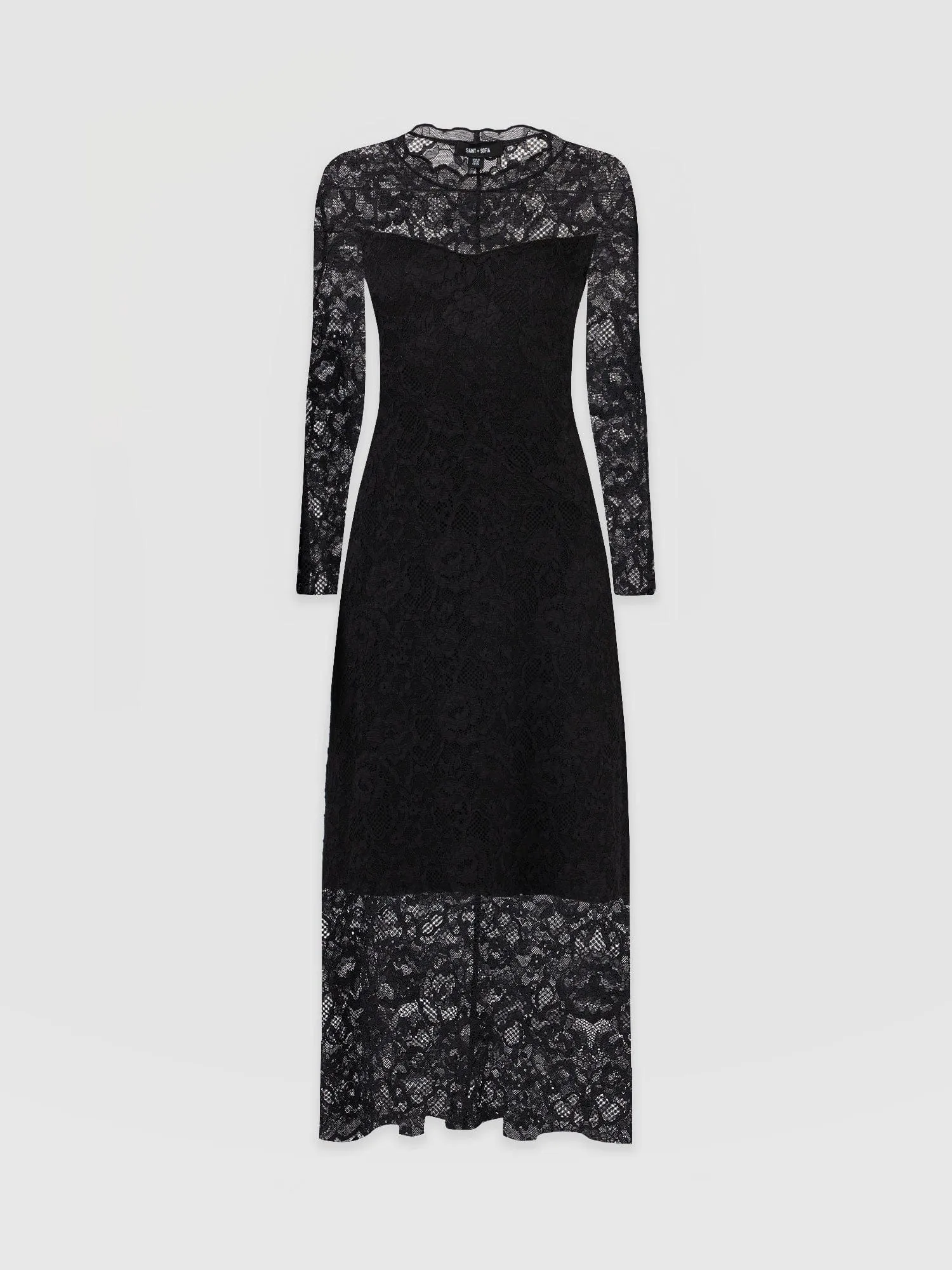 Runway Lace Dress - Black