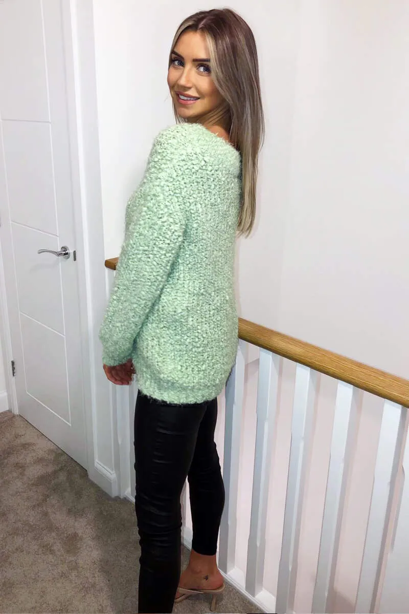 Sage Chunky Knit Jumper