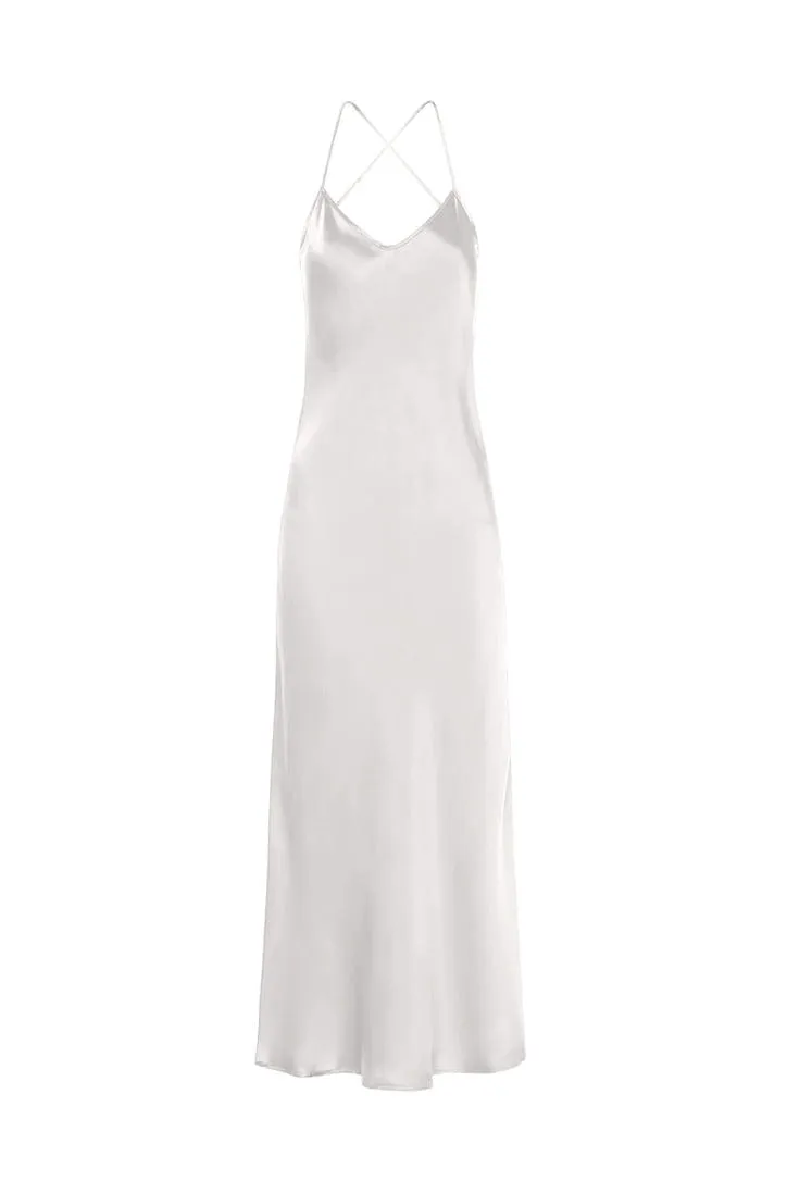 Santorini Backless Strappy Slip Dress