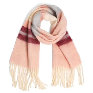 Scarves | Tween Rainbow Color Striped Chunky Oblong Scarf | Fashion City