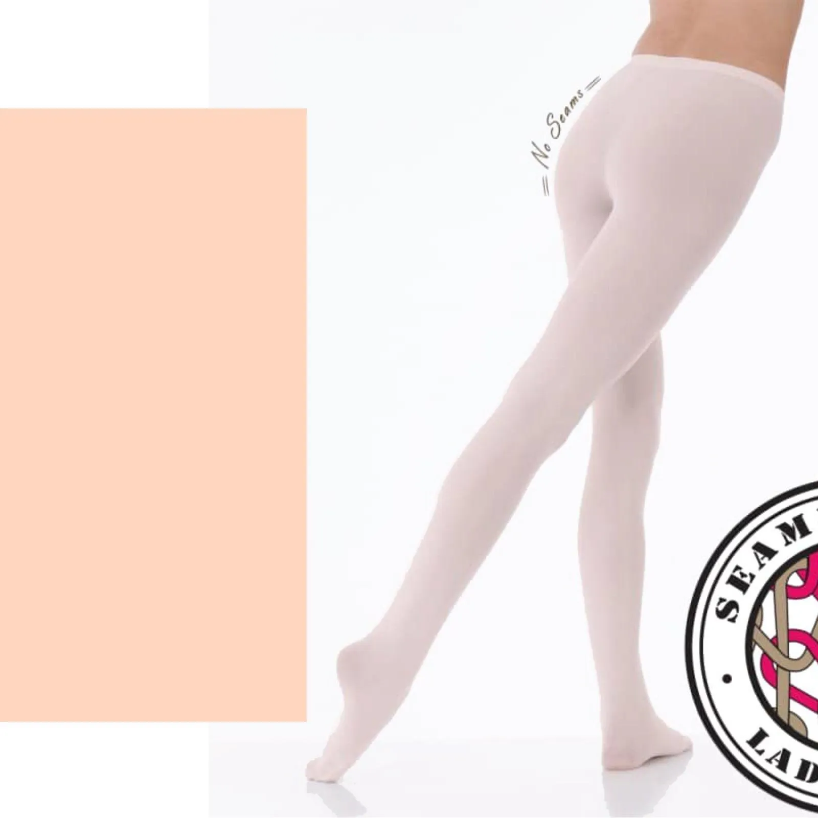 'SILKY' BRAND 80 DENIER THEATRICAL PINK ULTIMATE SEAMLESS FOOTED BALLET DANCE TIGHTS