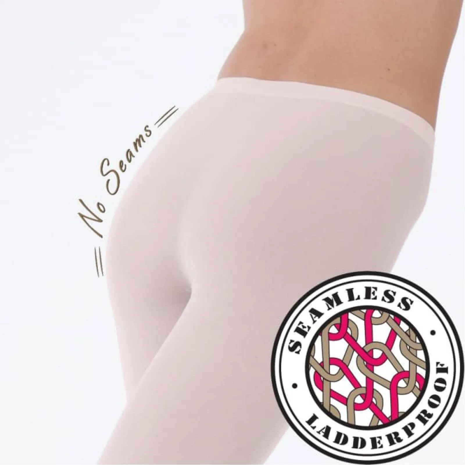 'SILKY' BRAND 80 DENIER THEATRICAL PINK ULTIMATE SEAMLESS FOOTED BALLET DANCE TIGHTS