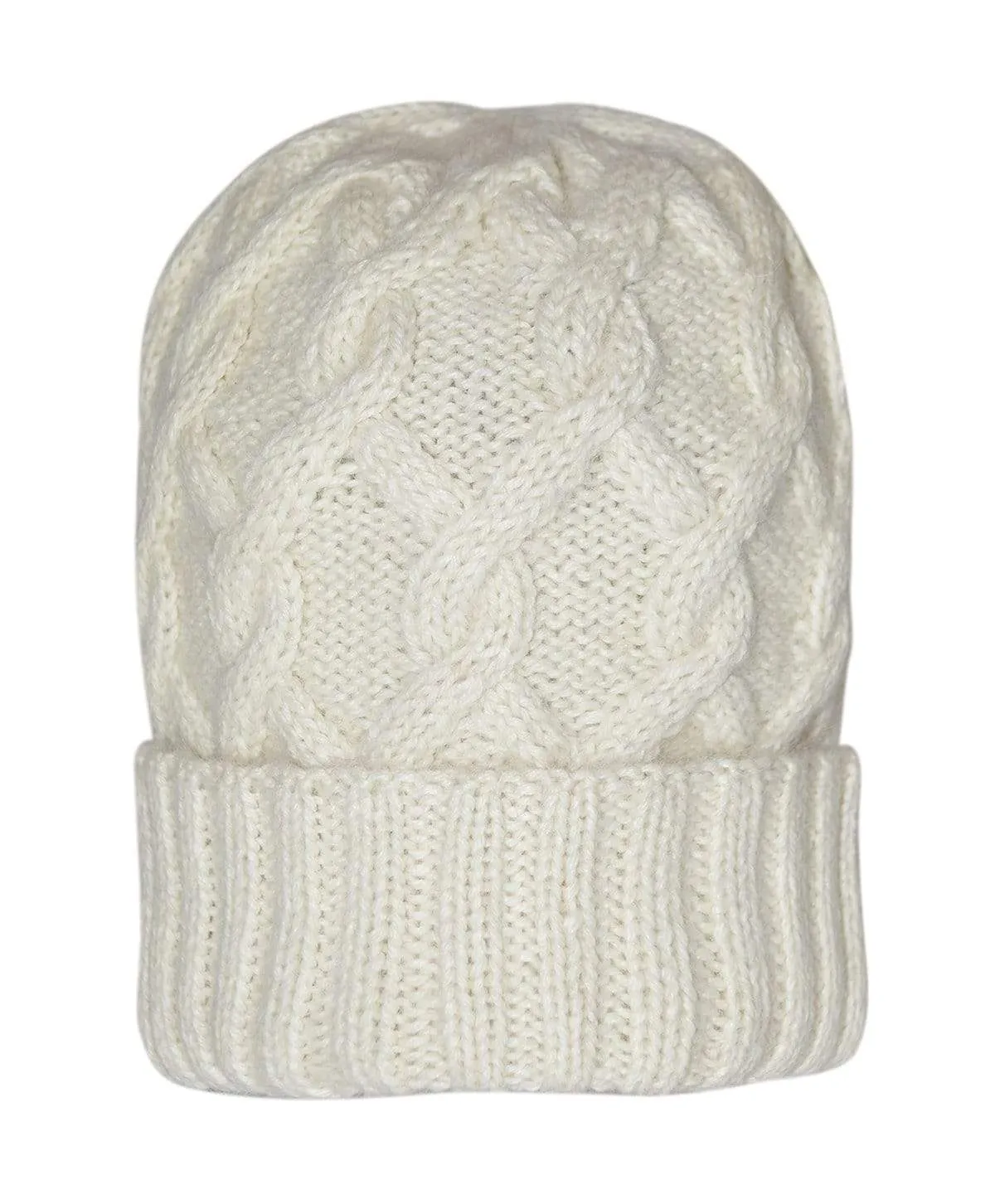 Snake Cable Knit Alpaca Hat