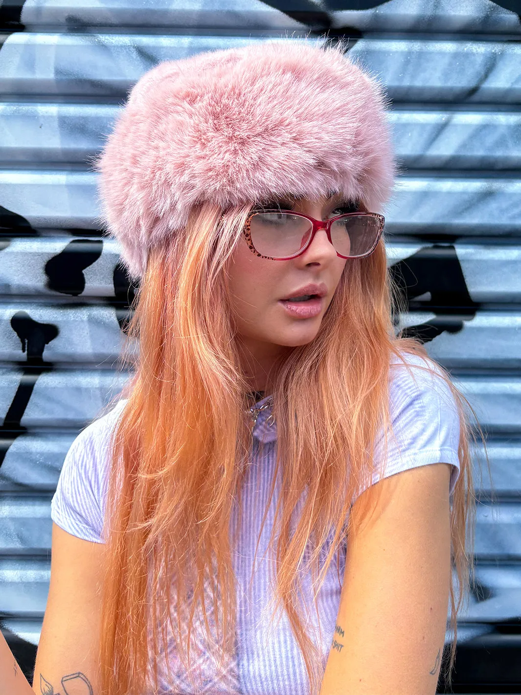 SNOW BUNNY HAT - PINK