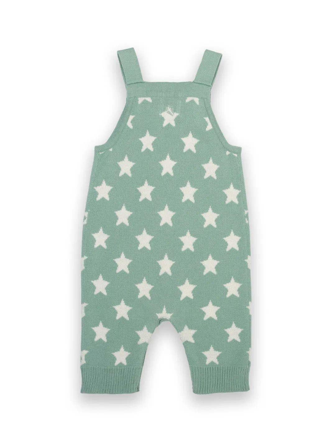 Star knit dungarees