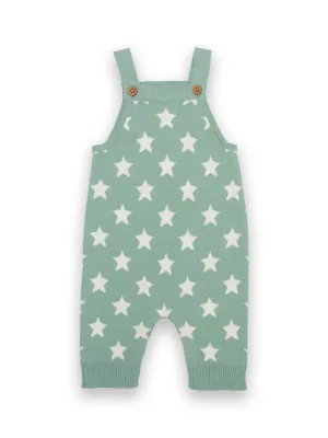 Star knit dungarees