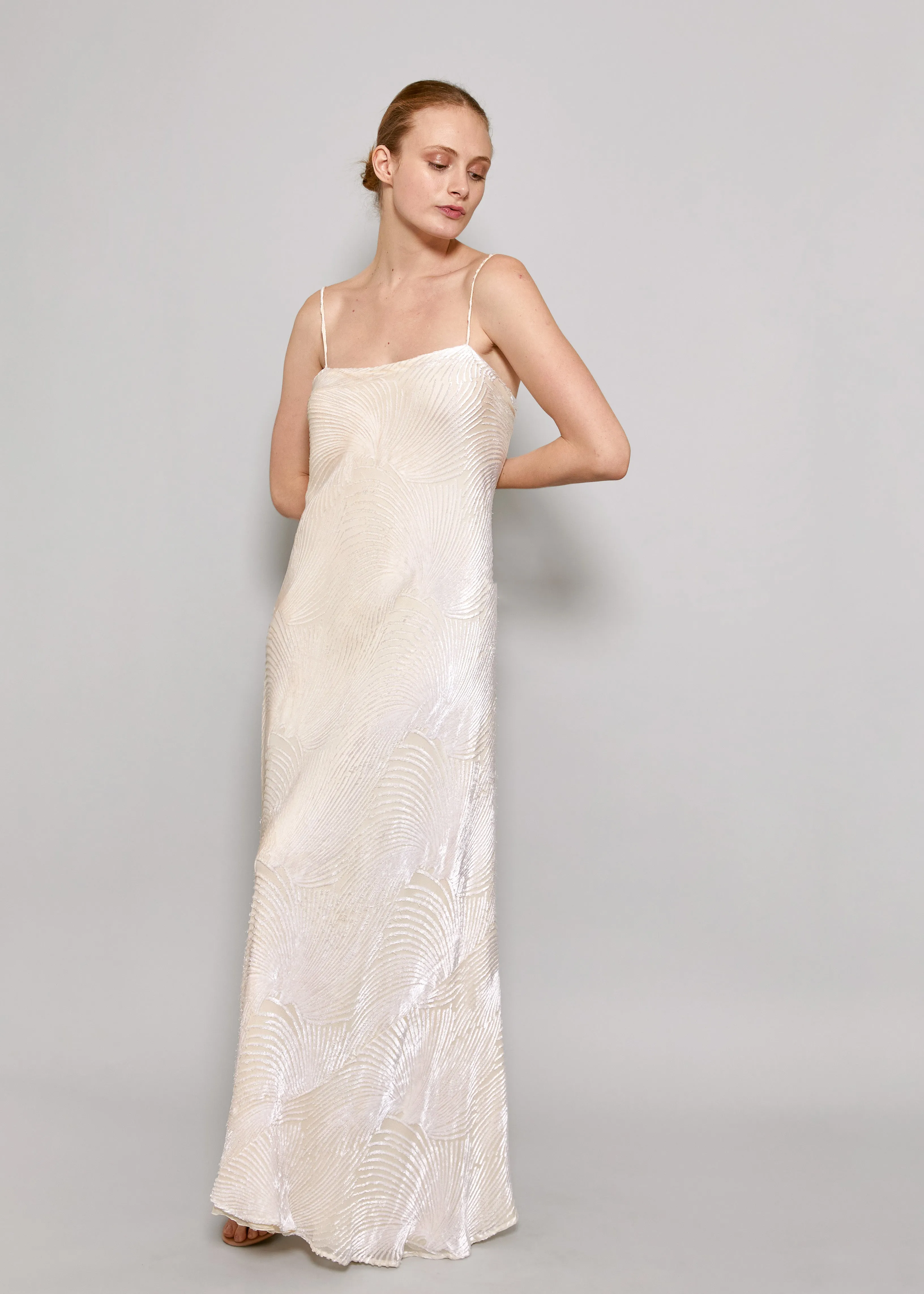 Stavropoulos Velvet Ivory Dress