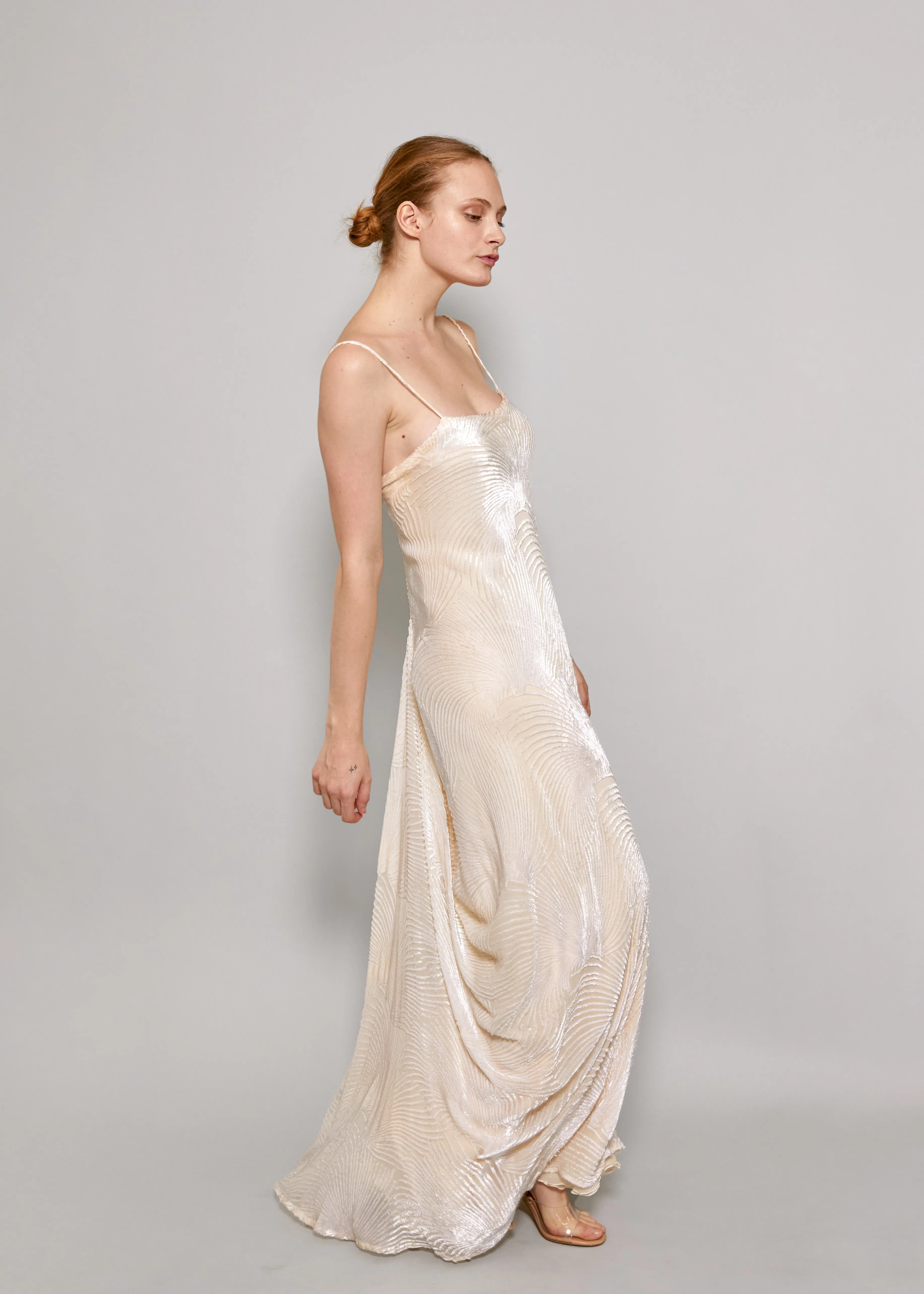 Stavropoulos Velvet Ivory Dress