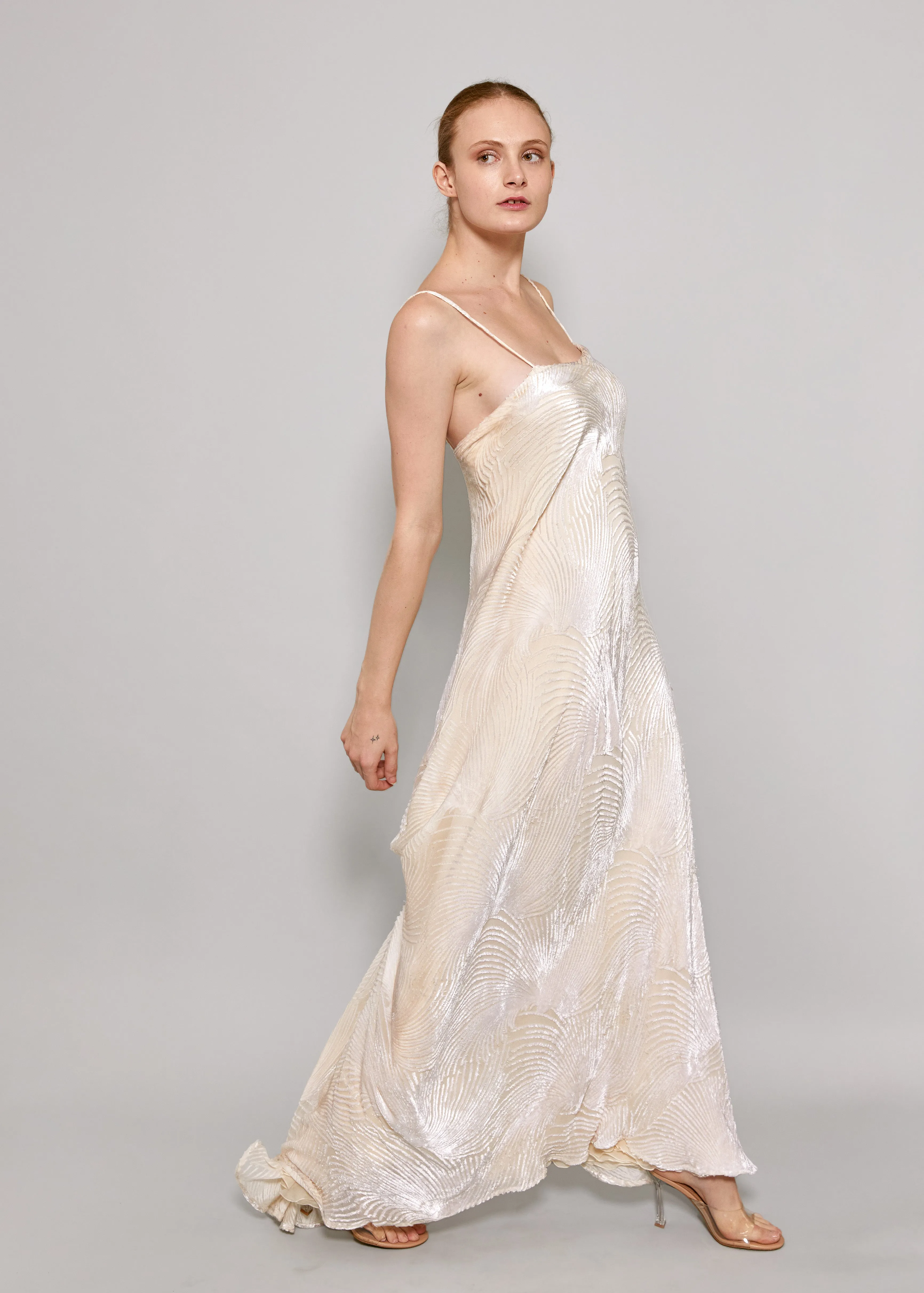 Stavropoulos Velvet Ivory Dress