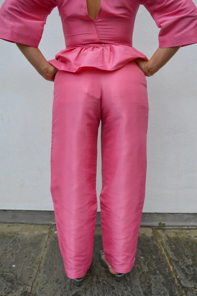 Stella Nova Crispy Pleated Pink Trousers