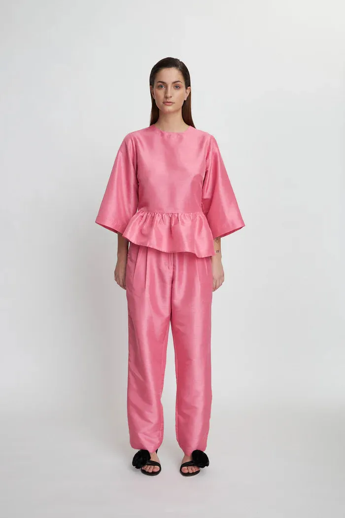 Stella Nova Crispy Pleated Pink Trousers