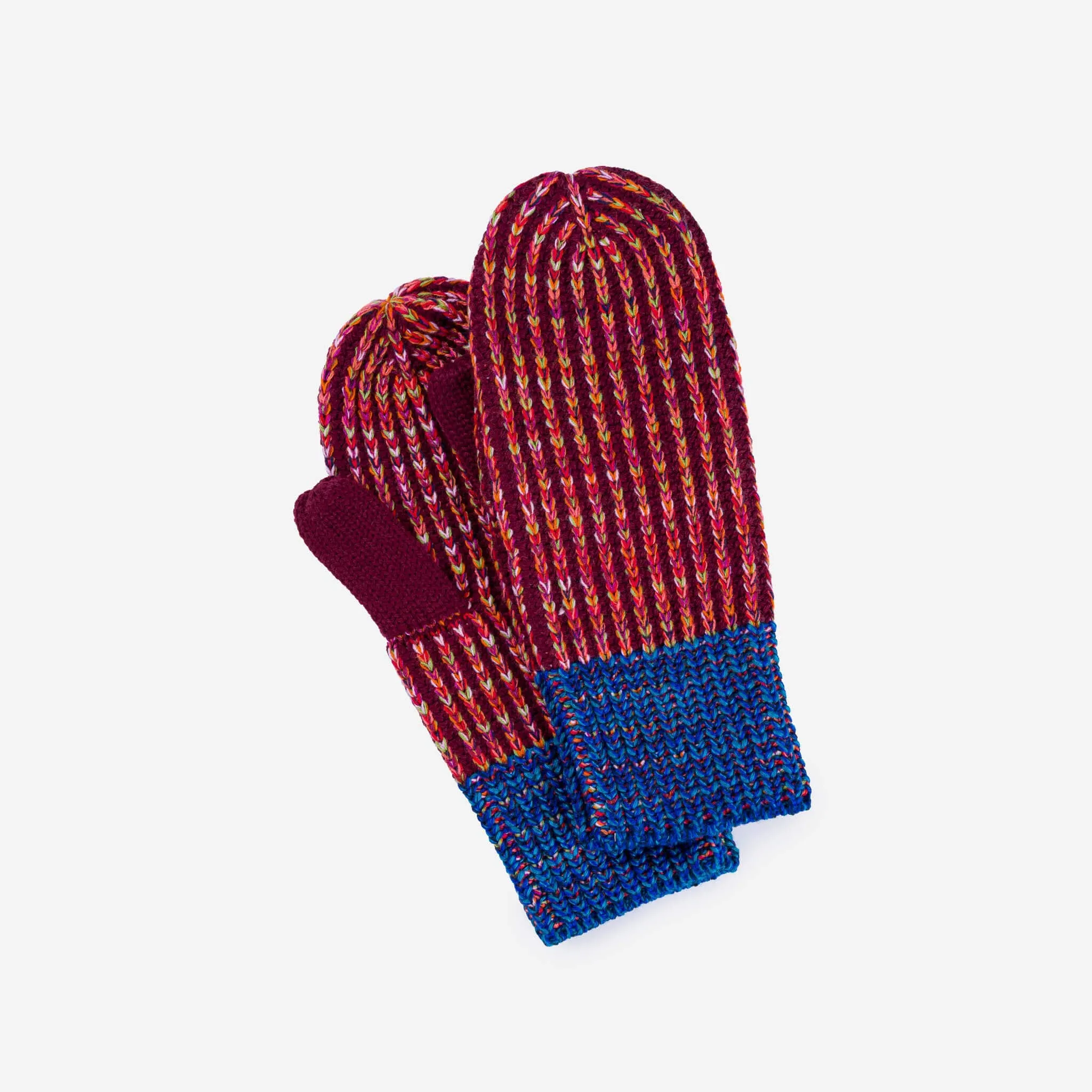 Super Mix Mittens - Blue