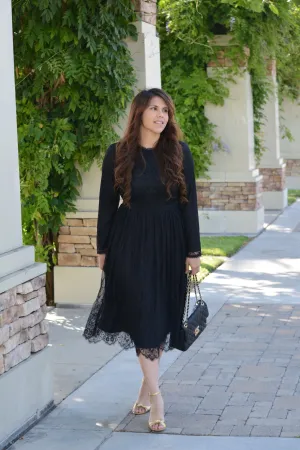 Sydney Black Lace Dress