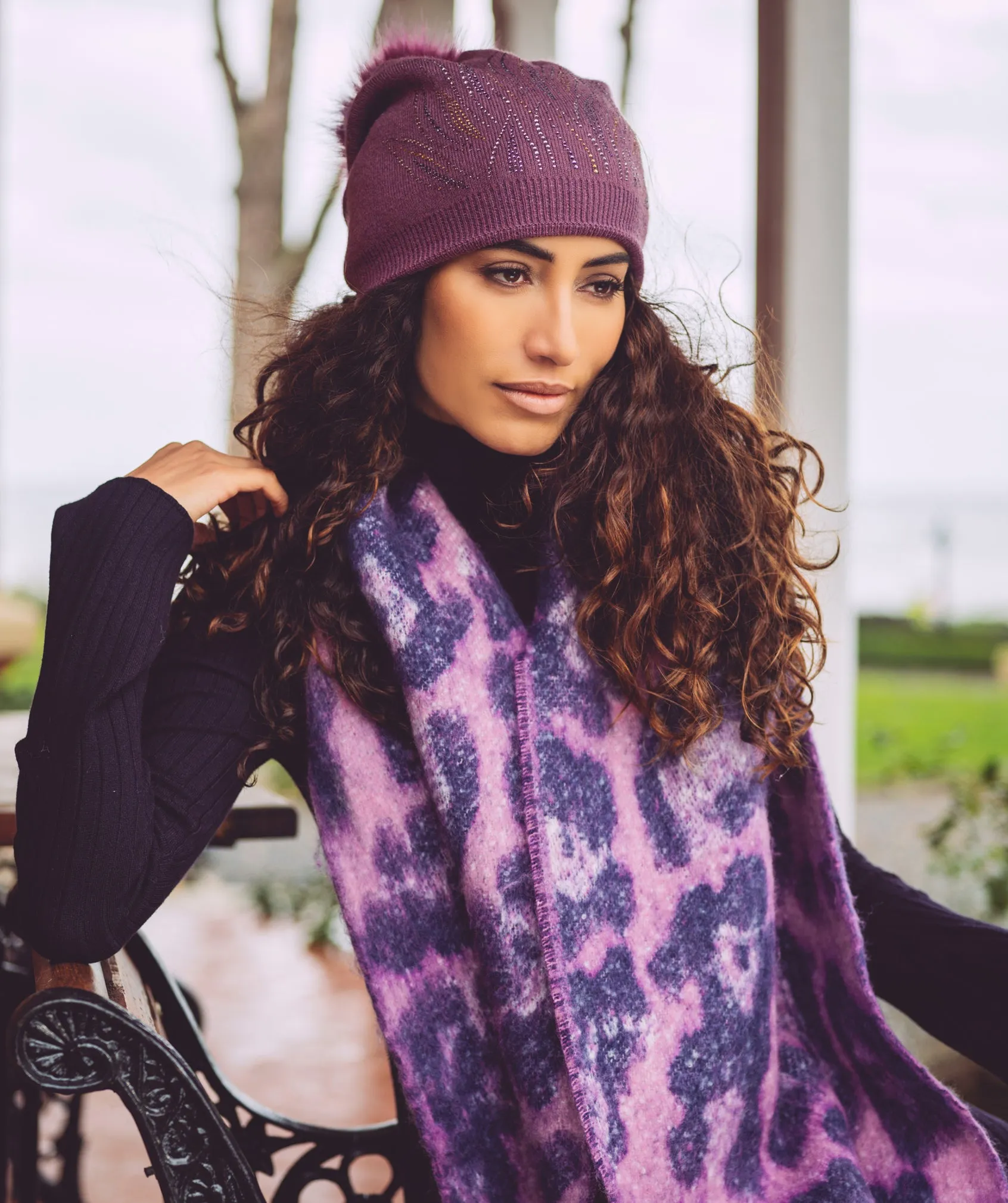 Tabbie Scarf - Purple