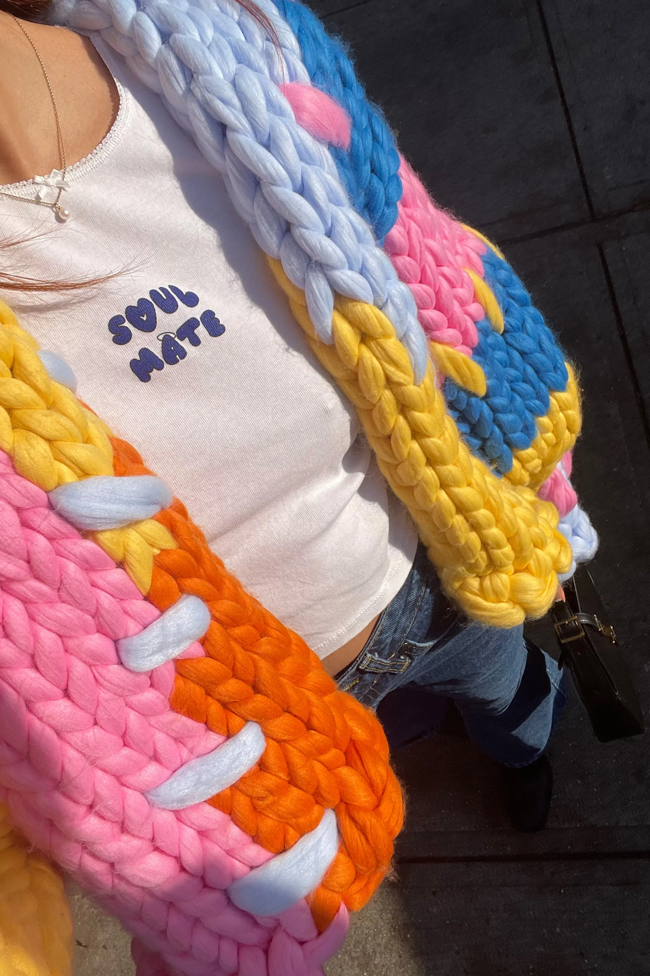 The Colourful Colossal Knit Cardigan