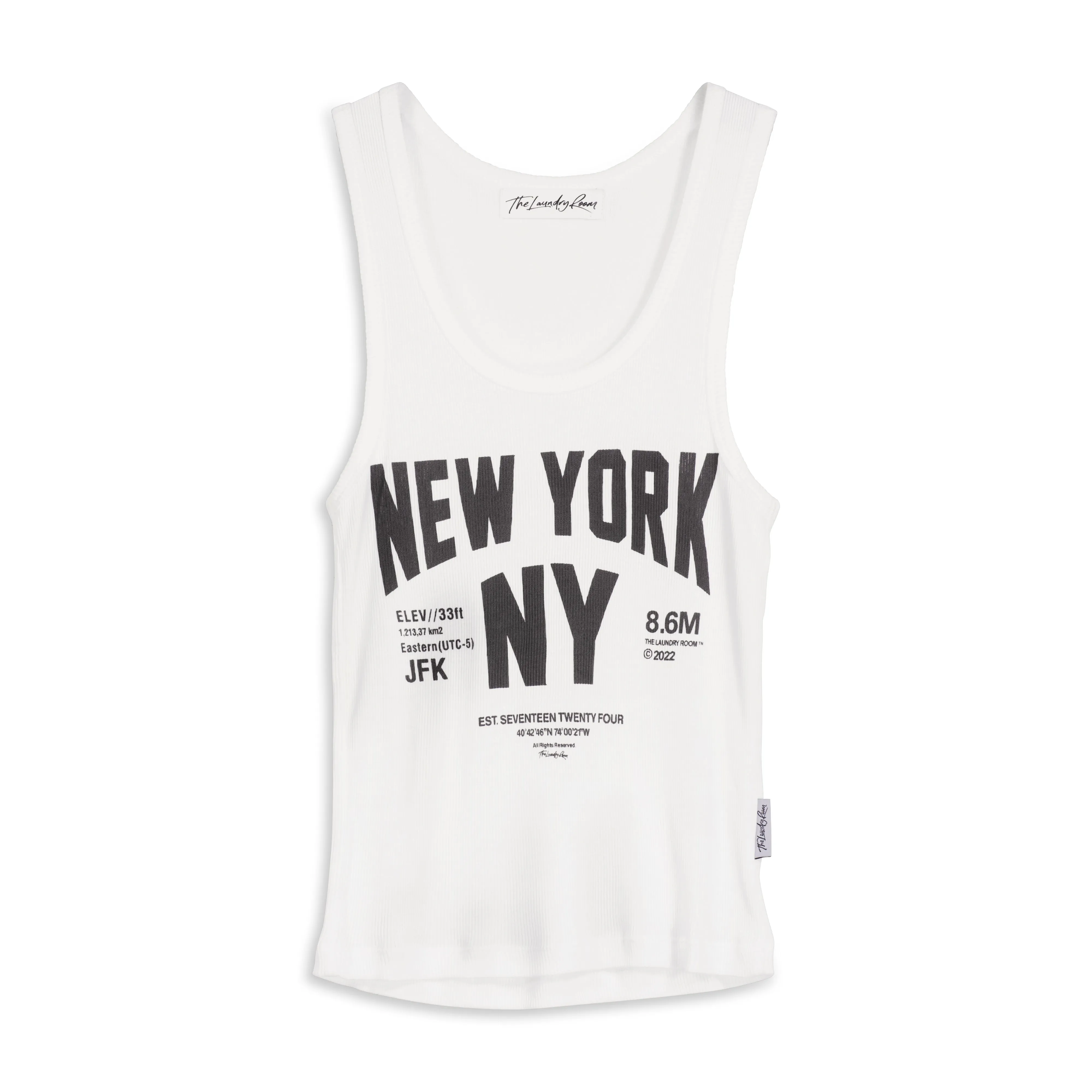 Welcome To New York - Rib Tank - White