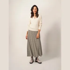 White Stuff Jada Eco Vera Maxi Skirt In Grey