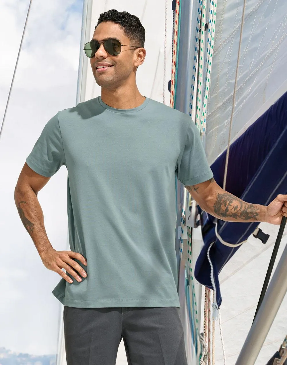 Winning Spirit Premium Cotton Face Tee Men's (TS43)