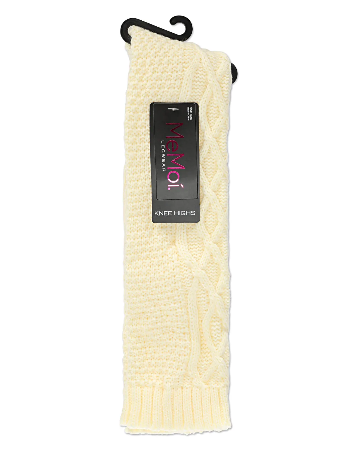 Women's Twist Maze Chunky Knit Knee High Socks