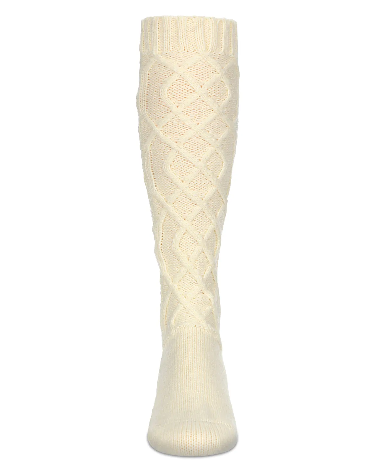 Women's Twist Maze Chunky Knit Knee High Socks