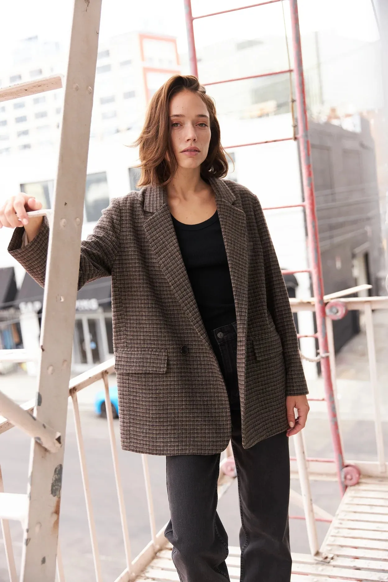 Wool Jacket in Brown